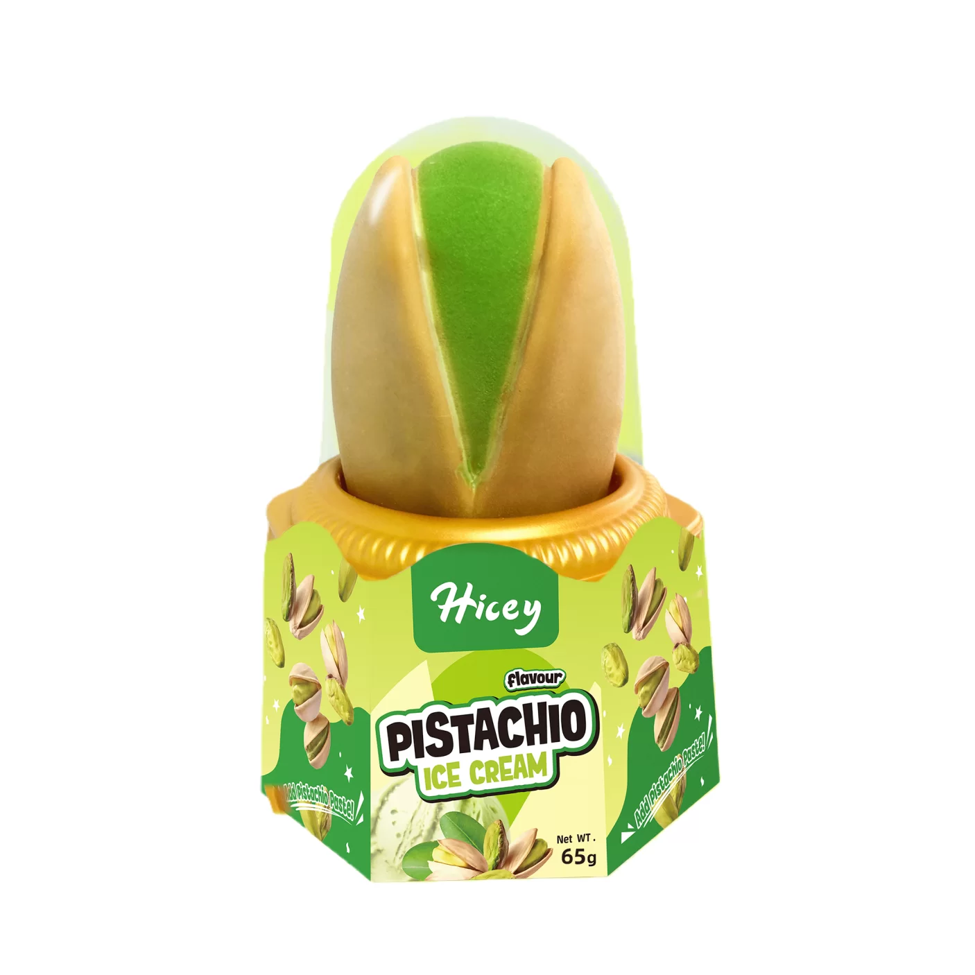 3D Pistachio Ice Cream