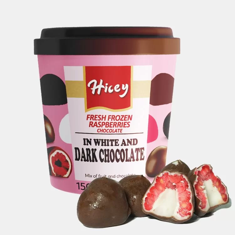 Raspberry Chocolate IN WHITE AND MILK CHOCOLATE