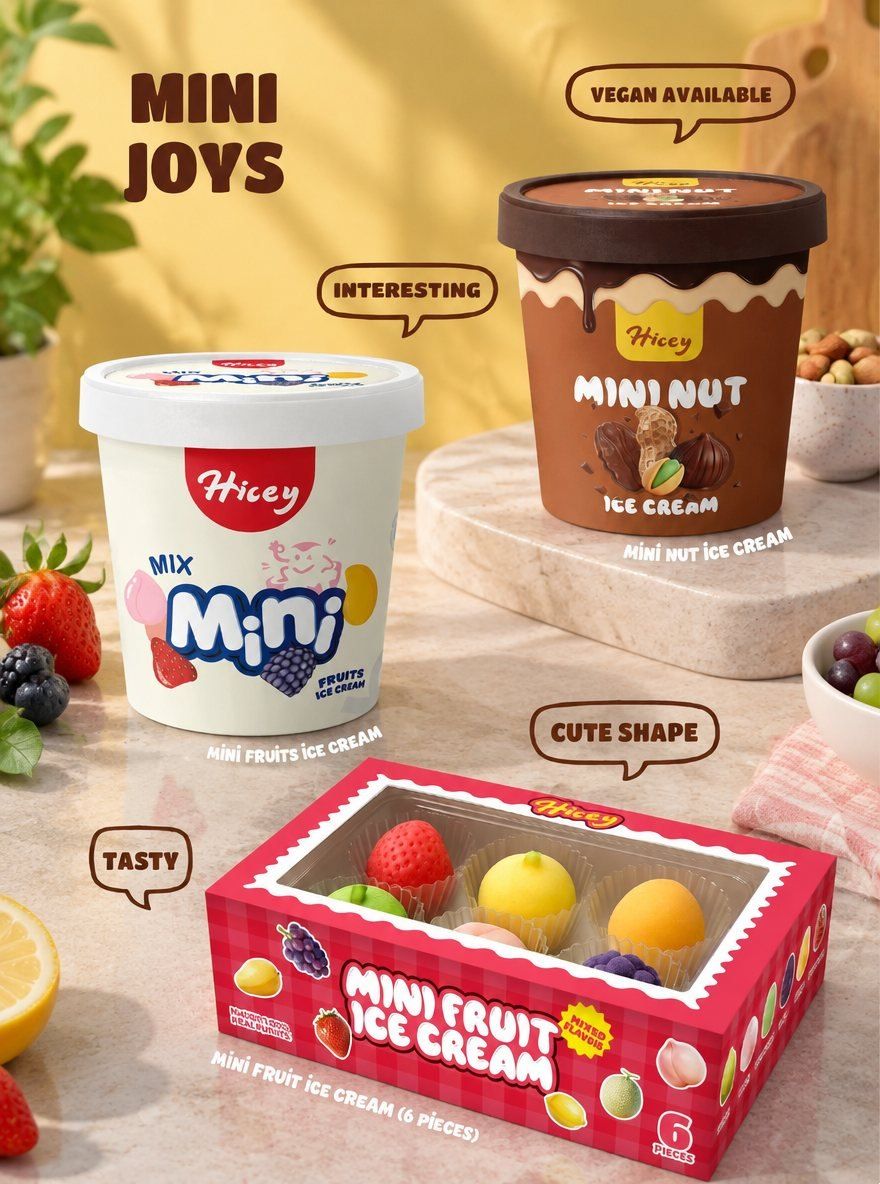 What are the real MOQs and cost structures for Hicey private-label ice cream