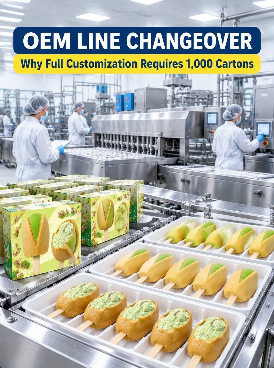Why Does Factory Line Changeover Cost Make Private-Label Ice Cream MOQ Higher