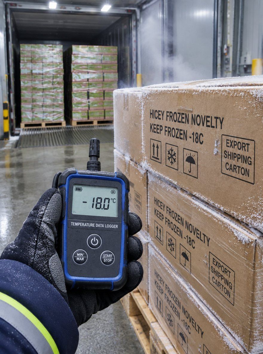 What packaging structure prevents crushing during 40-foot reefer container transit