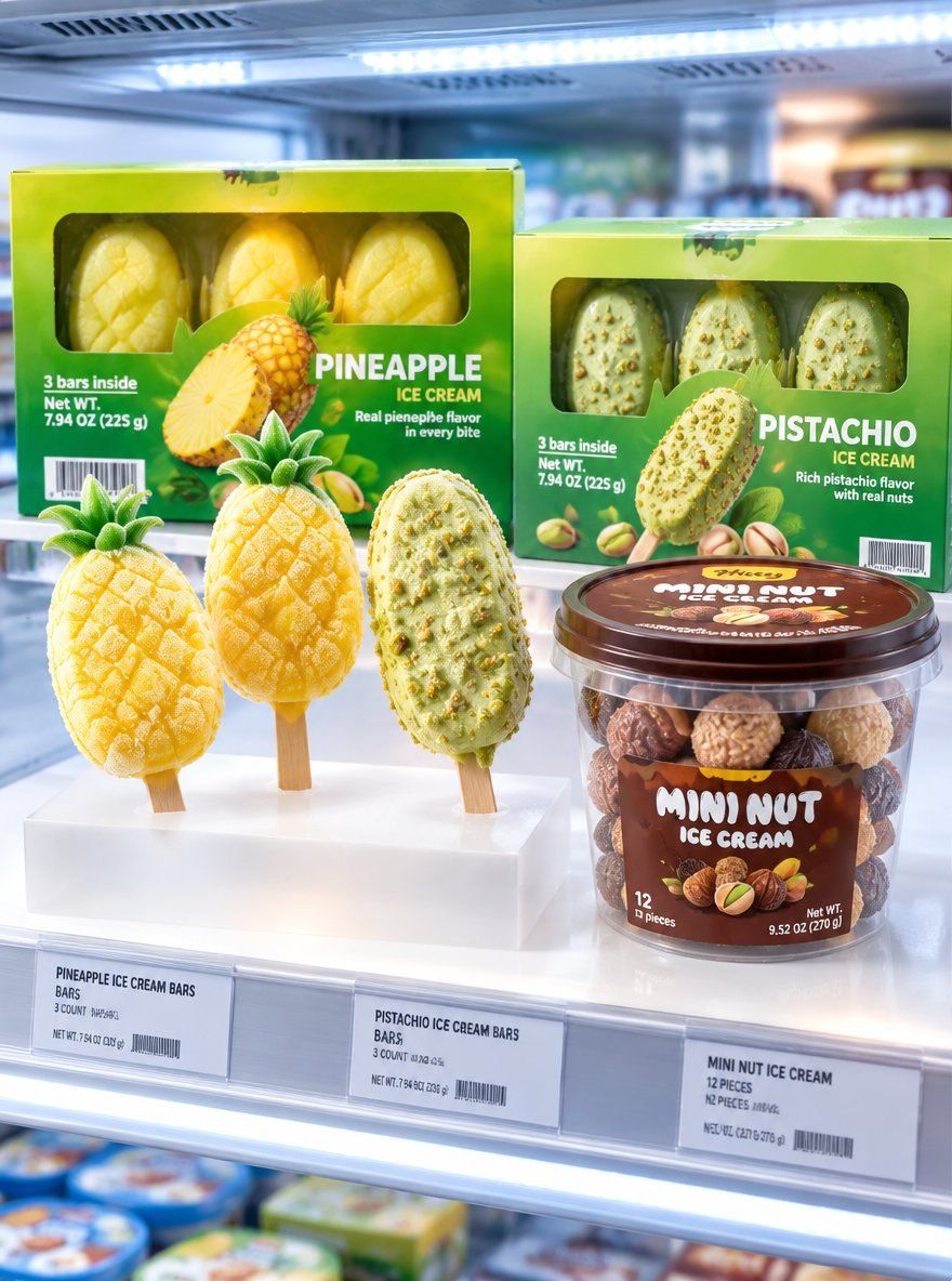 Which mini 3D ice cream and multi-pack formats does Hicey manufacture