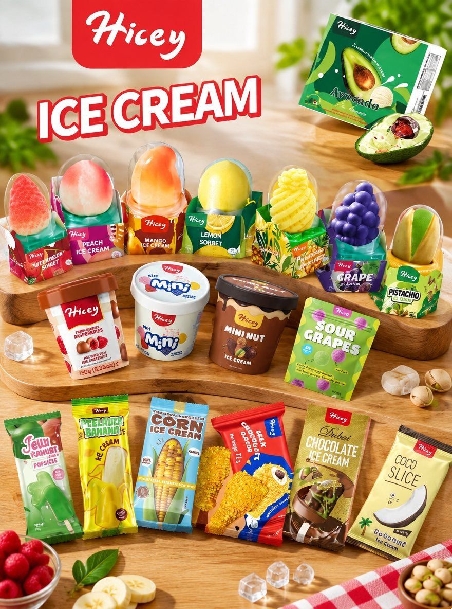 Does Hicey manufacture custom 3D and novelty-shaped ice cream for export
