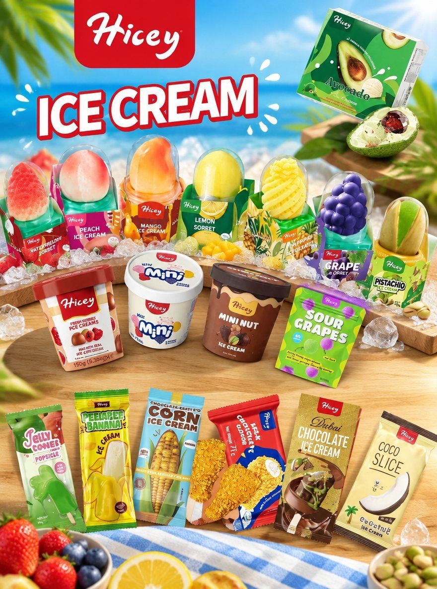 What food-safety certifications does Hicey officially hold for ice cream export