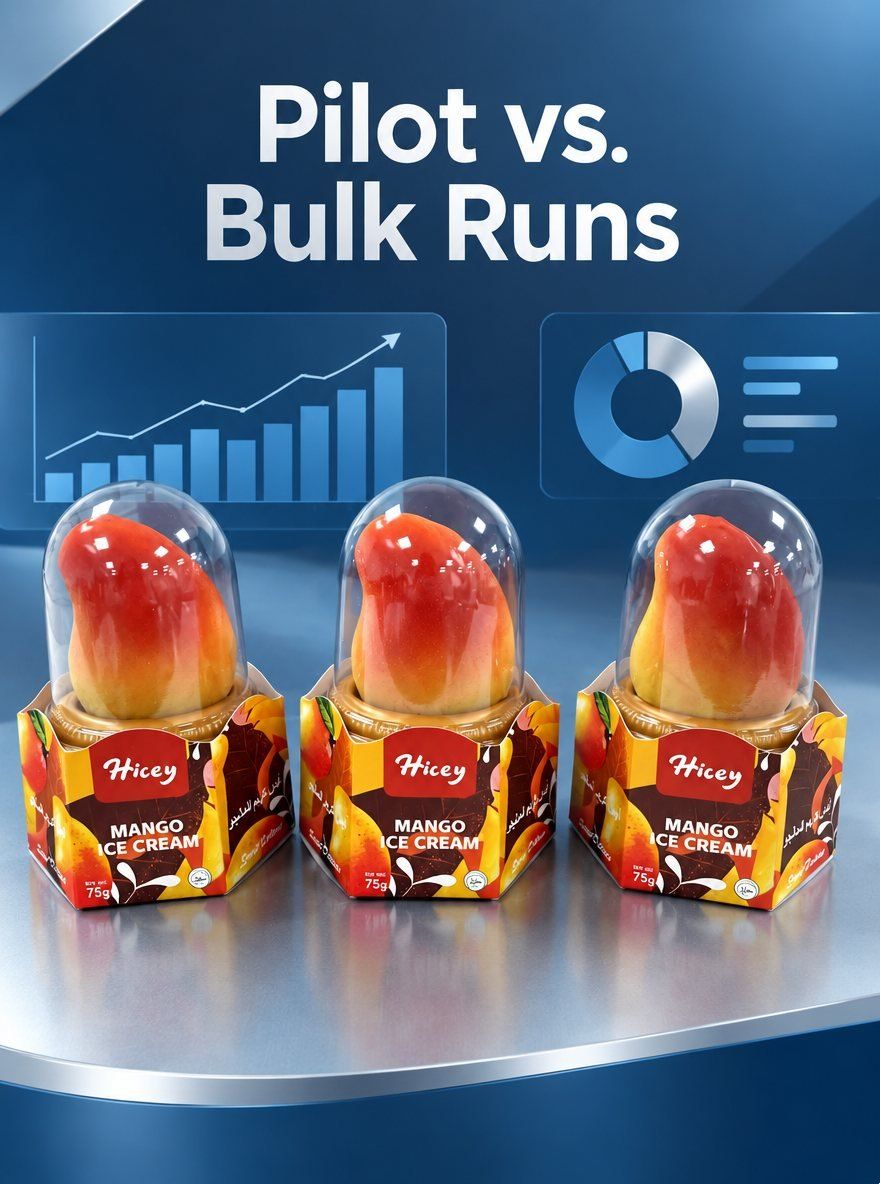 Why Do 3D Novelty Ice Cream Samples Differ From Bulk Runs