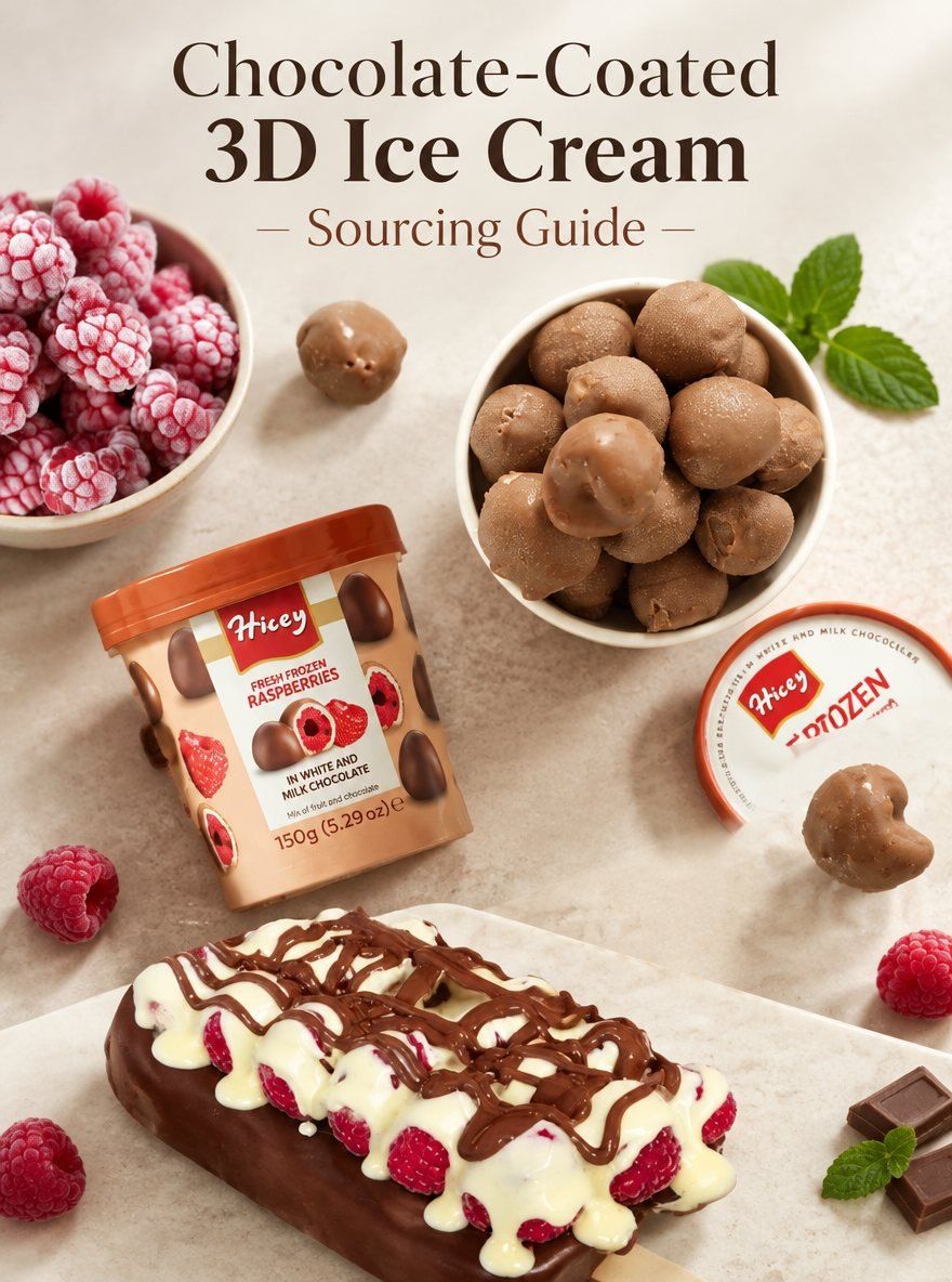 Which Factories Produce 3D Novelty Ice Cream With Chocolate Coating And Inclusio