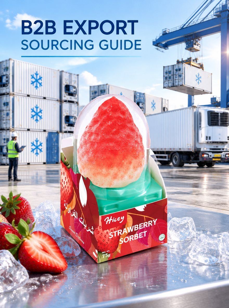 What are the recommended Chinese provincial hubs for custom molded ice cream export