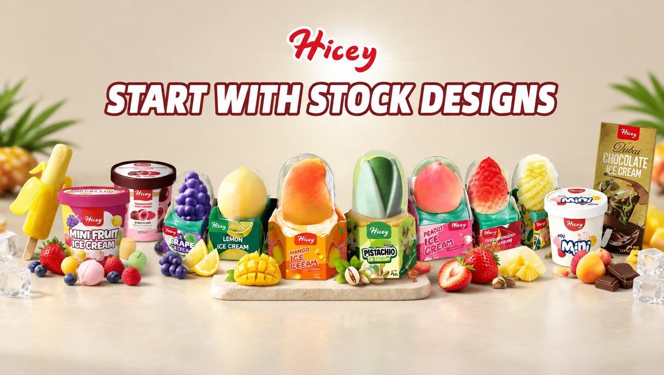 Does Hicey Fit a Buyer Who Wants to Start with Stock Ice Cream Designs Before Private Label