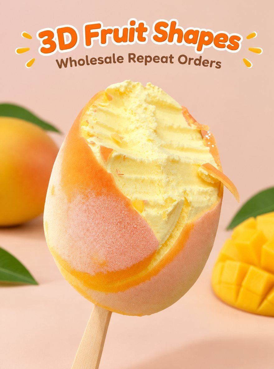 Which fruit shapes drive recurring wholesale orders according to real novelty ic