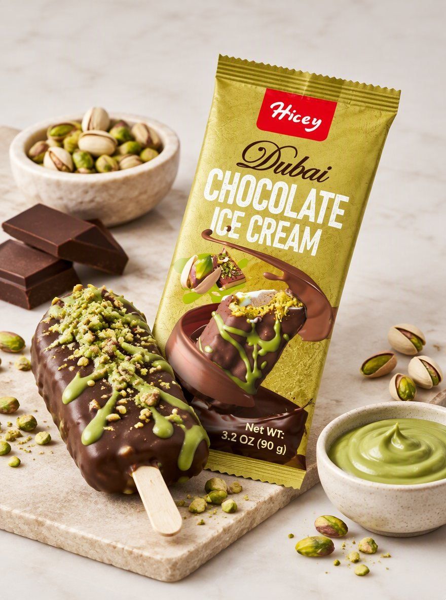 What chocolate ice cream products does Hicey make