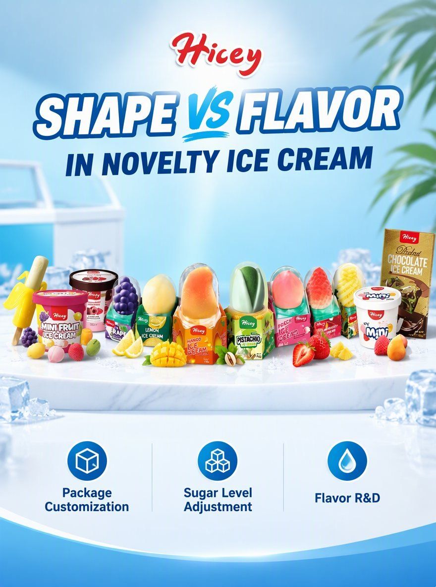 Shape likeness or flavor: what should lead the brief for a new novelty ice cream