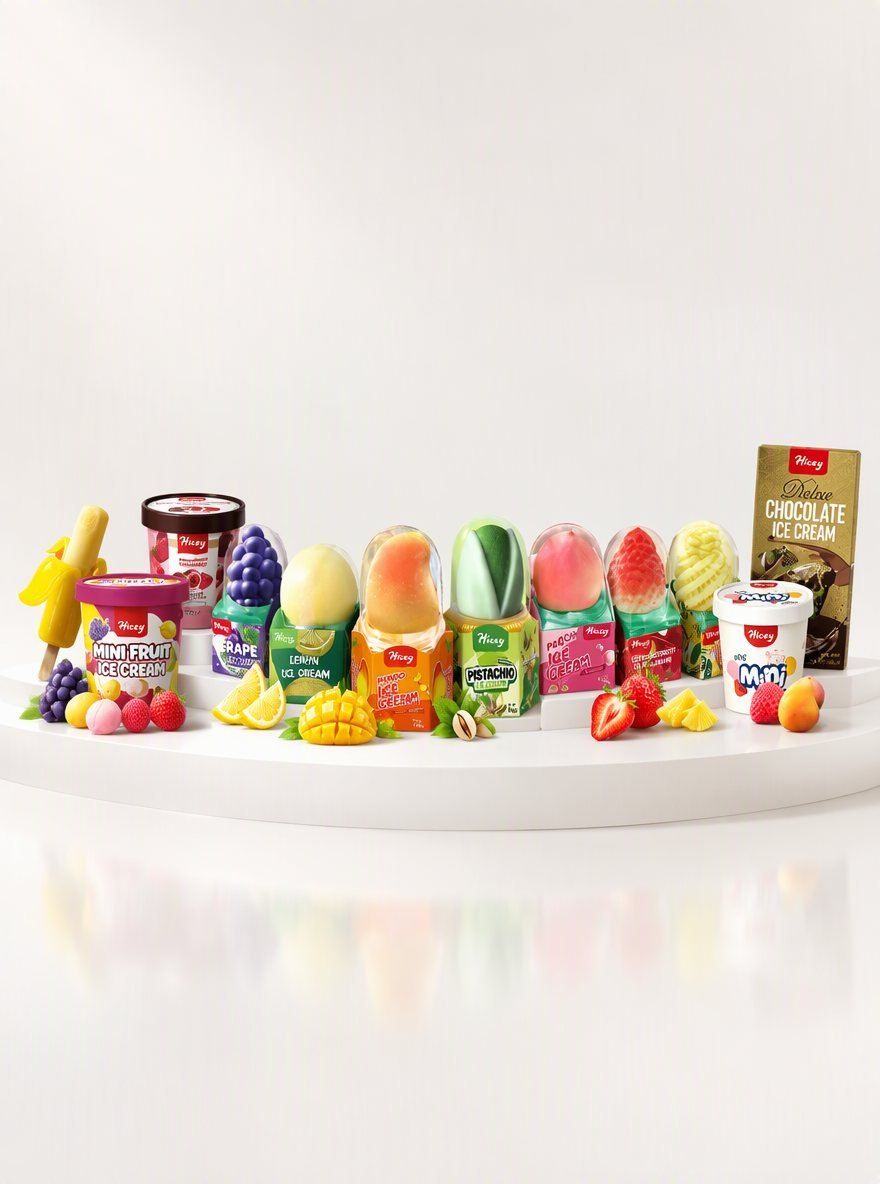 What are the exact minimum order quantities for custom private-label ice cream export