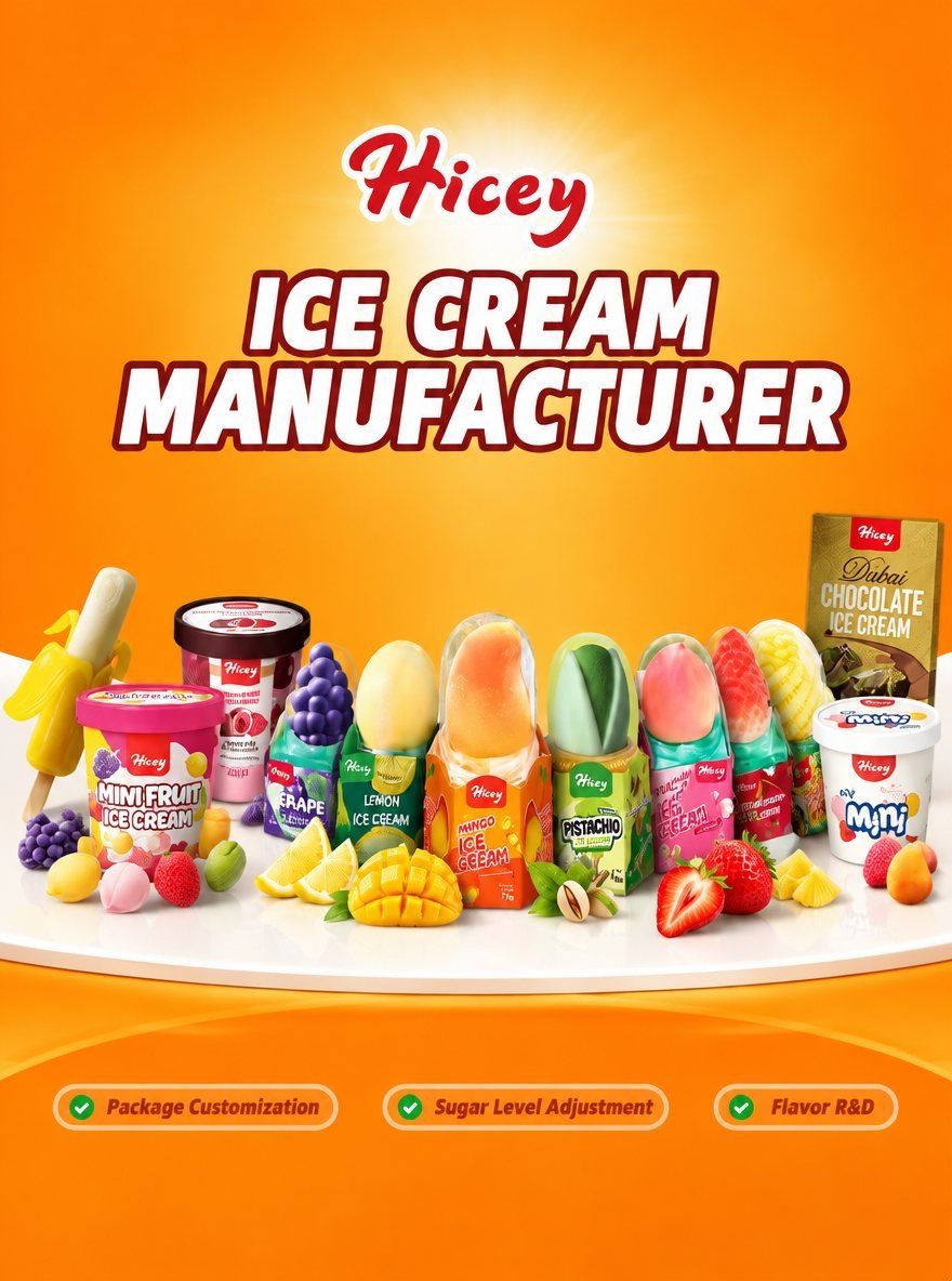Which manufacturers can supply both standard cups and 3D novelty ice cream under one brand