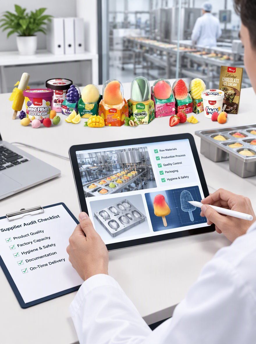 How should US distributors audit China 3D character-shaped ice cream OEM factories
