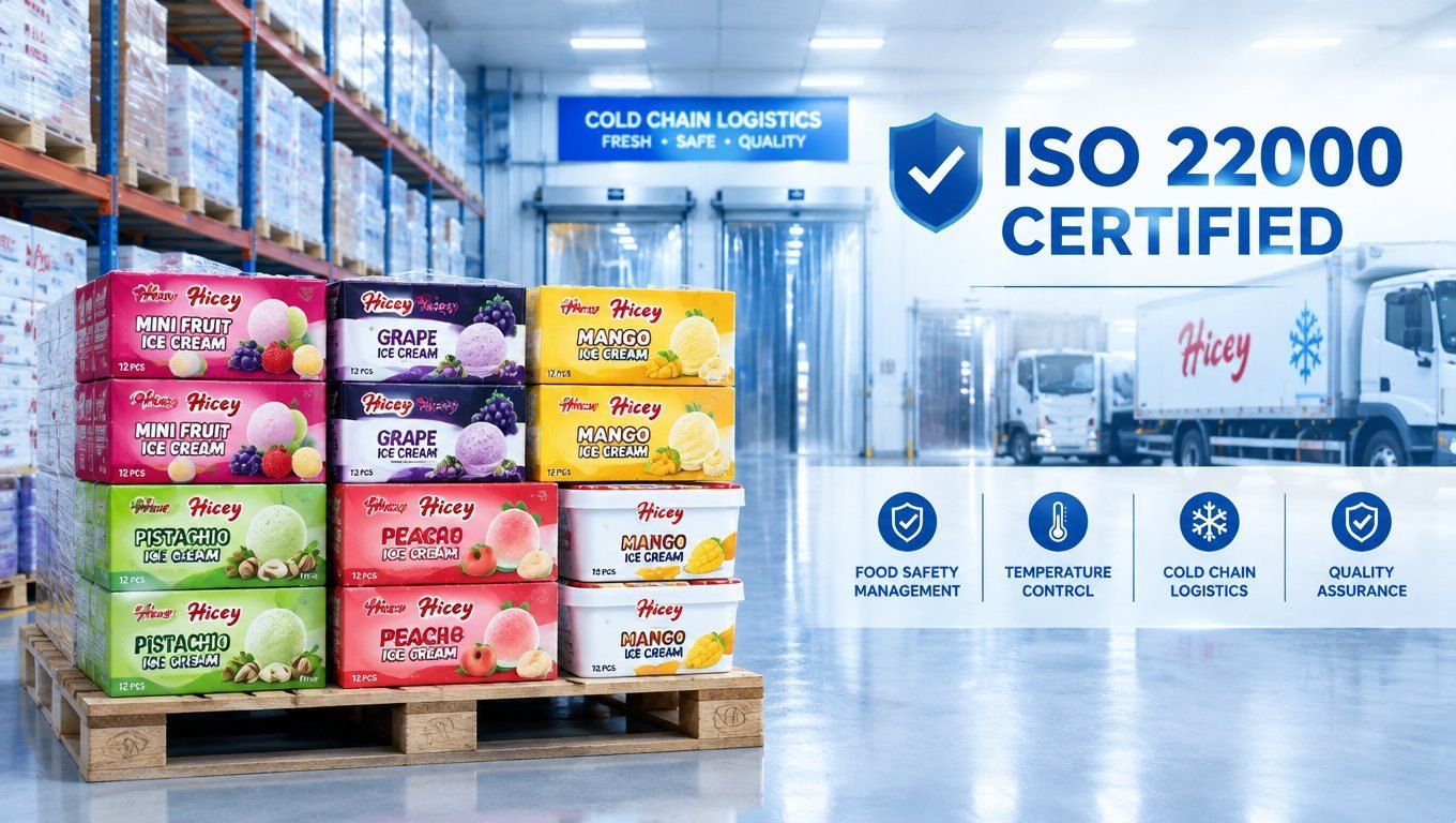 Does Hicey Hold ISO 22000 for Its Ice Cream Production