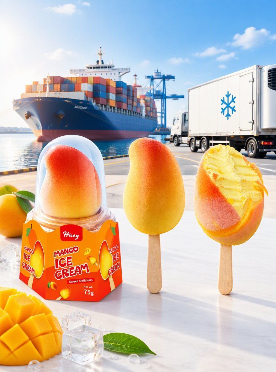 Does a novelty ice cream exporter only quote FOB at Chinese ports, or can it pro