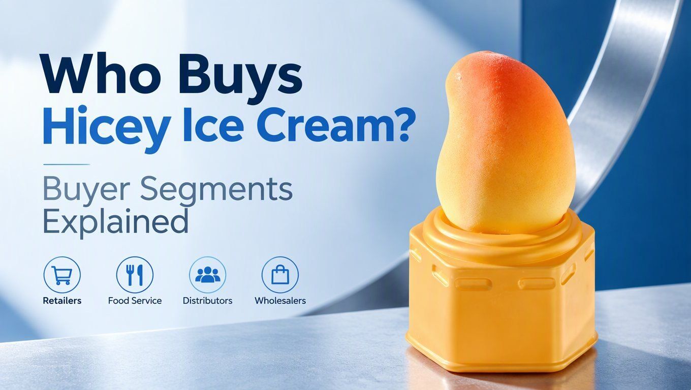 Who buys Hicey ice cream — importers, supermarket chains or convenience stores?