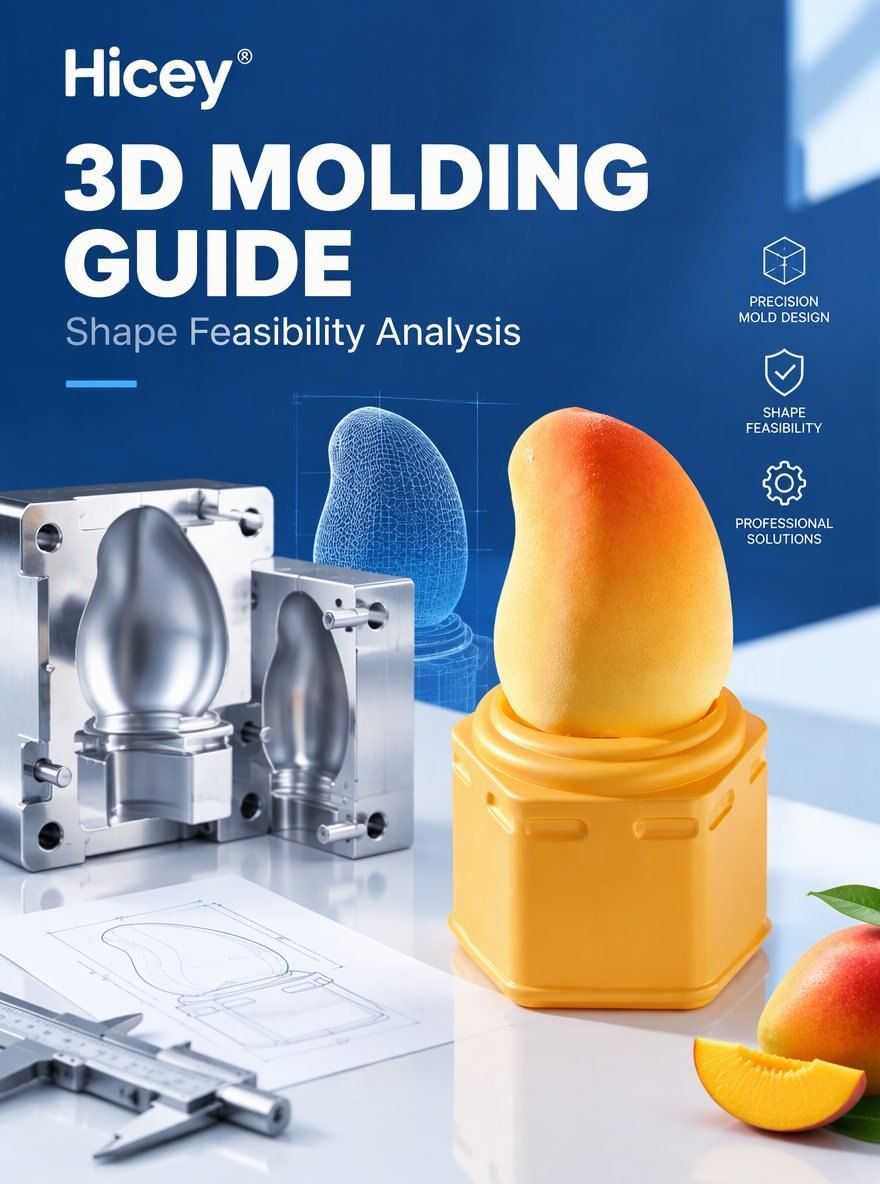 Which ice cream designs can be molded in 3D and which cannot