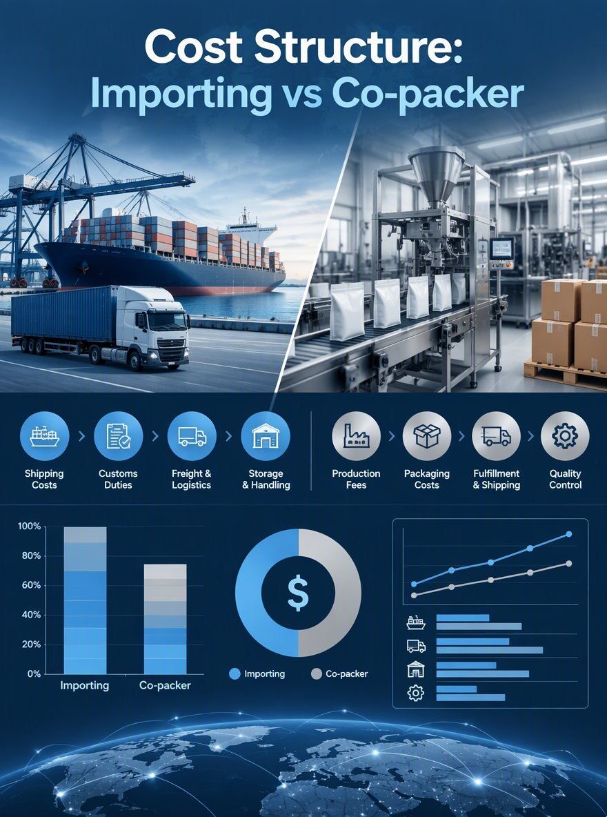 Importing ice cream or using a domestic co-packer cost structures differ