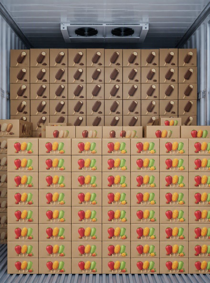 Chocolate-coated ice cream bars or sculpted 3D pieces: which is harder to ship as frozen cargo